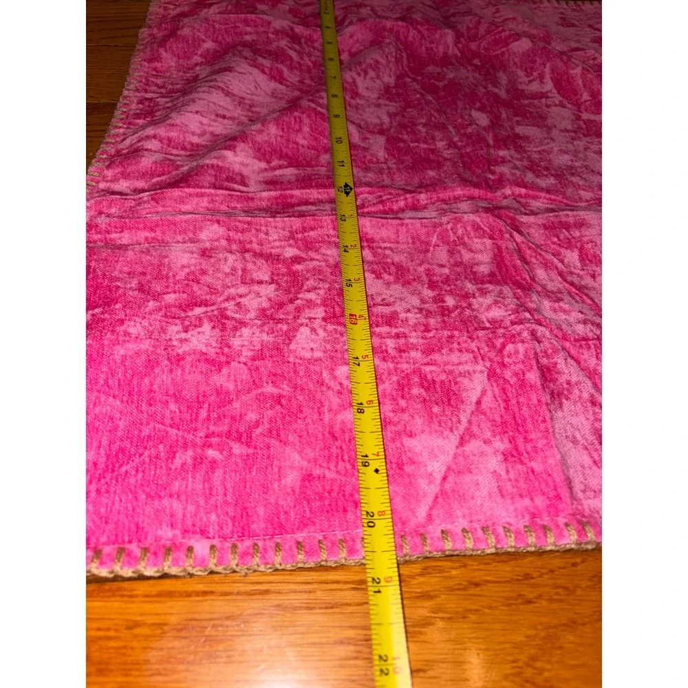 NWOT Pink‎ Velvet Pillow Cases Set of 2 Textured Decorative Throw Pillows Covers
